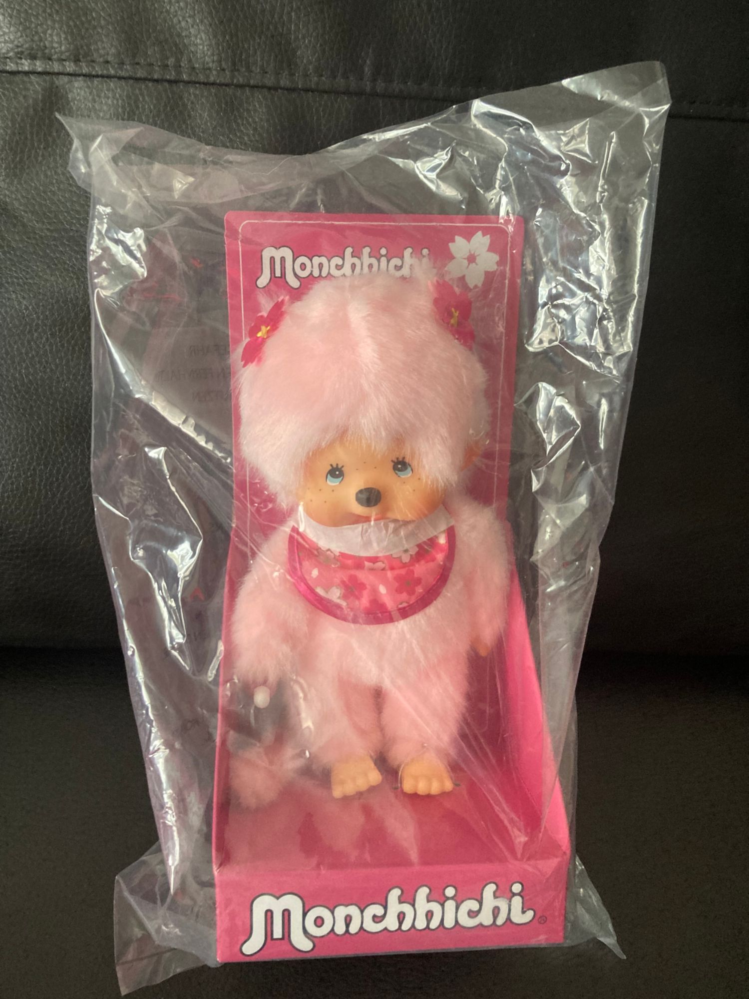 Peluche Doudou Kiki Monchichi Rose 20 Cm