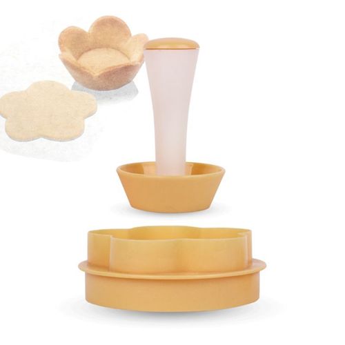 Moule À Pâtisserie En Plastique, Coquille De Tarte, Coupeur De Fleurs, Pâte Ronde, Ensemble De Biscuits Pour Muffin Et Cupcake