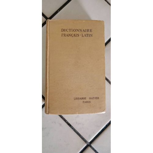 Dictionnaire Français - Latin Librairie Hatier Paris