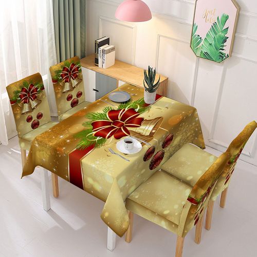 Nappe De Noël Imperméable En Tissu, Décoration De Mariage, Pour La Maison, Pour Les Fêtes De Fin D'année