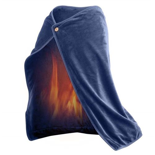 Couverture Chauffante Électrique Usb, Châle Chaud En Molleton De Corail, Coussin Chauffant, Lavable, Avec Fermeture Éclair, 100x70cm, Fournitures Pour La Maison, Hiver
