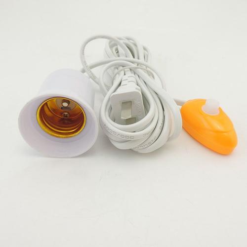 Base De Lampe Ac E27, Extension De Cordon D'alimentation De 4m, Interrupteur Indépendant À Bouton-Poussoir, Prise Us, Support De Lampe, Douille À Vis Pour Ampoule De Croissance