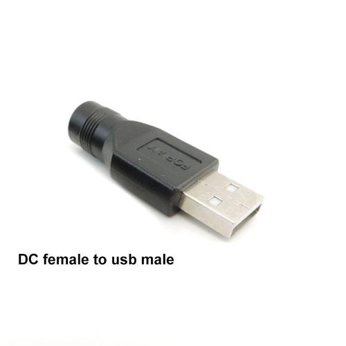 Connecteur micro type-c vers dc femelle USB Mini 5 broches, 5.5x2.1mm, convertisseur de chargeur d'alimentation, prise Jack pour ordinateur portable