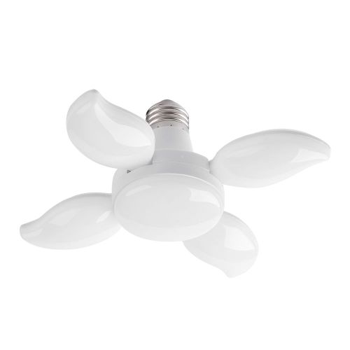Éclairage Led Pliable Pour Garage 6500k, Ampoule E27, Pales De Ventilateur Réglables, Déformable, Atelier, Entrepôt, Éclairage De Plafond, Décoration