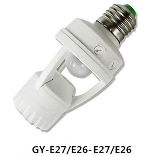 Capteur De Mouvement E27 Pour Ampoule Led, Interrupteur De Support De Prise De Lampe, Détecteur 100-240v, Contrôle De La Lumière, Adaptateur Intelligent