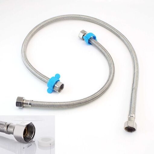 Robinet Flexible tressé en acier inoxydable, 40cm 60cm 80cm G1/2 30...