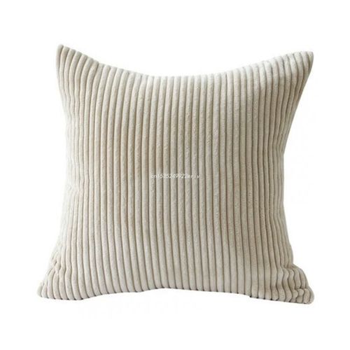 Housse De Coussin Décorative Carrée En Velours Côtelé, Fournitures, 45x45cm