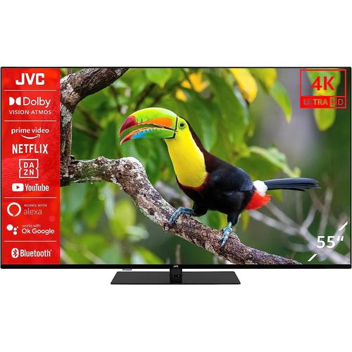 JVC LT-55VU6355 55" (140 cm) LED TV, Smart TV (4K Ultra HD, HDR Dolby Vision, Triple Tuner, Bluetooth, Dolby Atmos) [2023]