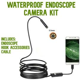 Caméra endoscopique USB/micro-USB/USB type C avec lumière LED 5 mètres