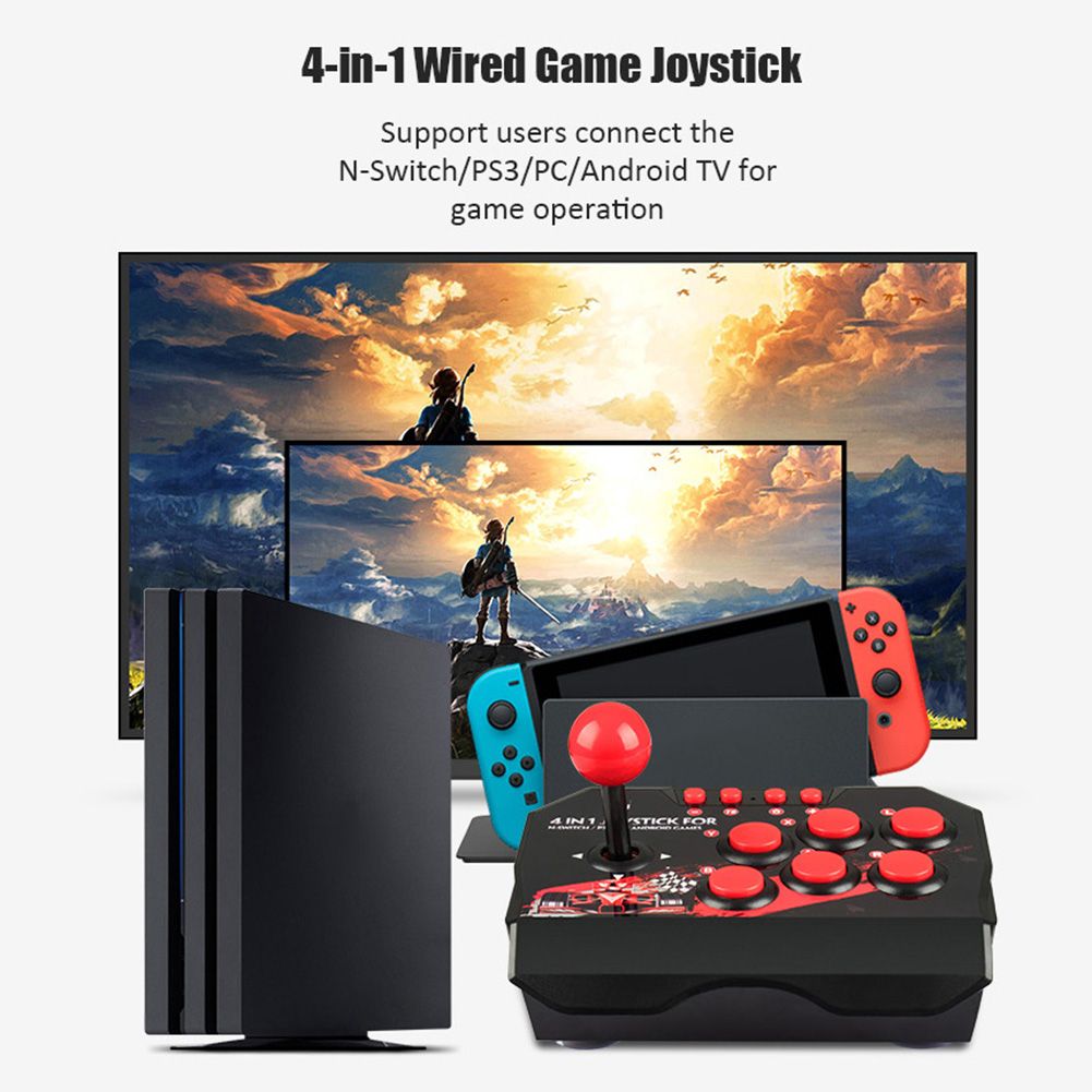 Joystick De Jeu Filaire Usb 4 En 1, Station D'arcade Rtro, ... - 3