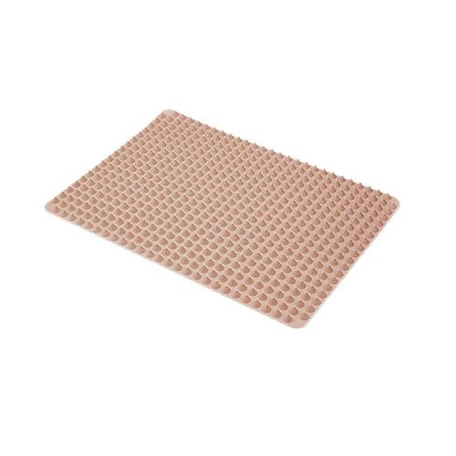 Plaque de cuisson antiadhésive en Silicone, plaque de cuisson pyramidale, tapis de cuisson réduisant la graisse, coussin isolant pour micro-ondes