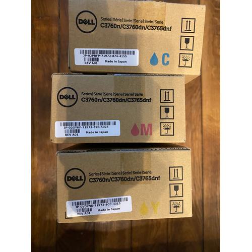 Dell Cartouche Toner C3760n/C3760dn/C3765dnf Yellow Cyan Magenta