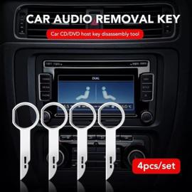 4X clés d'extraction démontage autoradio pour vw seat audi ford