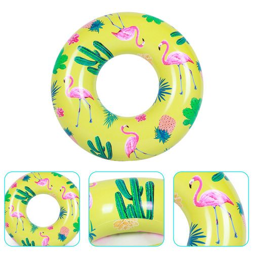 Anneau De Natation De Pvc D'été Anneau De Flotteur De Natation Piscine Accessoires De Bain Imprimé Cercle Pour Piscine Baignoire Plage Pour Enfants Enfant