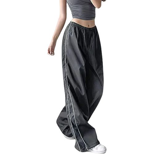 Pantalon De Parachute En Coton Pour Femme, Baggy De Proximité, Taille Artificiel Astique, Style Y2k, Doux Et Respirant, Pour Voyage En Plein Air, S/M/L