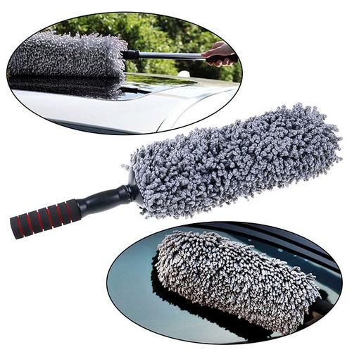 Brosse microfibre pour voiture, chiffon de polissage, soins automobile, détail extensible, brosse Anti-poussière, meubles de maison