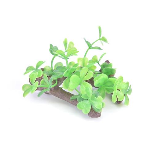 Fausse Herbe Artificielle En Plastique Non Toxique, 1 Pièce, Tortue, Plante D'aquarium, Aménagement Aquatique, Ornement, Nouveau