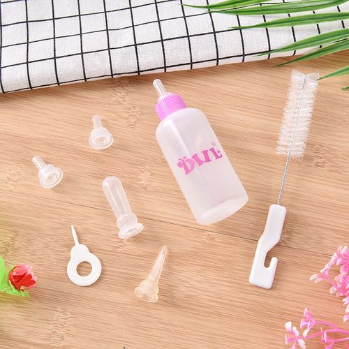 Kit De Brosse À Tétons 60ml 150ml, Biberon D'alimentation Pour Chien, Chiot, Chat, Chaton, Animal De Compagnie
