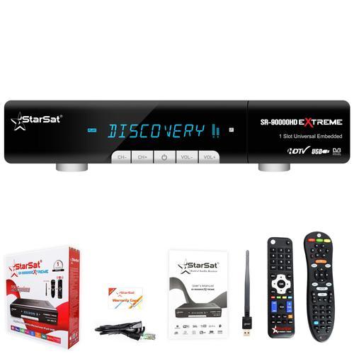 RÉCEPTEUR STARSAT SR 90000 HD EXTREME + CLÉ WIFI + ABONNEMENT 12MOIS