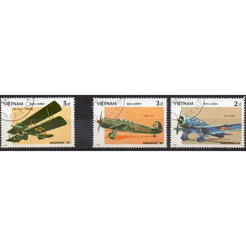 Vietnam Timbres Avions Et Hydravions