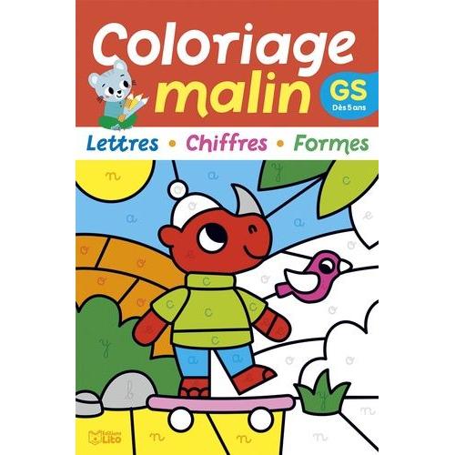 Mon Coloriage Malin Gs - Lettres, Chiffres, Formes