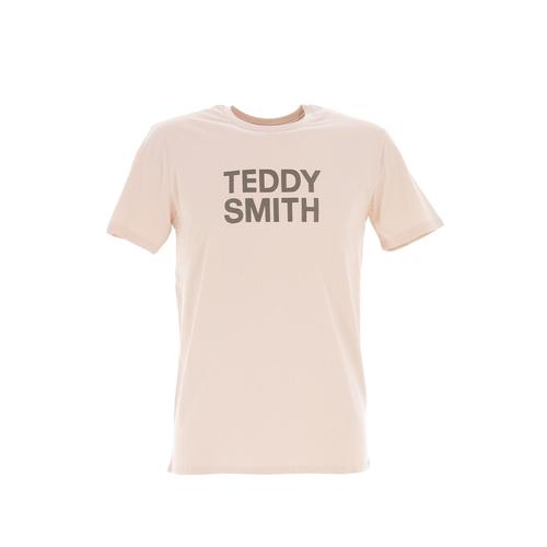 Tee Shirt Manches Courtes Teddy Smith Ticlass Basic M Rose