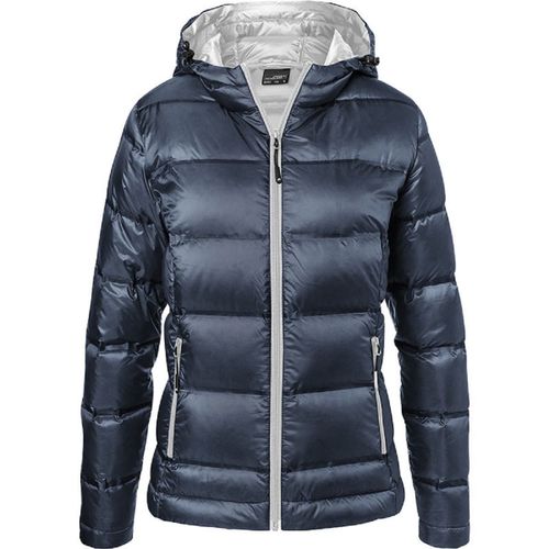 Doudoune Femme À Capuche - Jn1151 - Bleu Marine