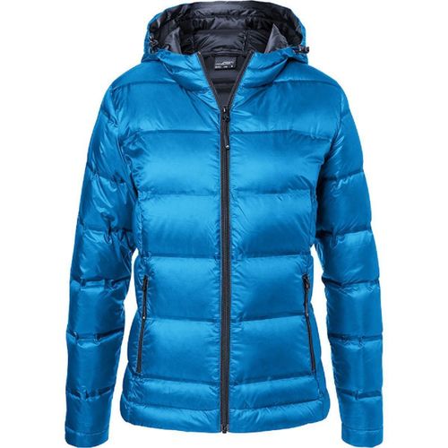 Doudoune Femme À Capuche - Jn1151 - Bleu