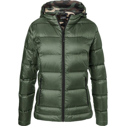 Doudoune Femme À Capuche - Jn1151 - Vert Olive