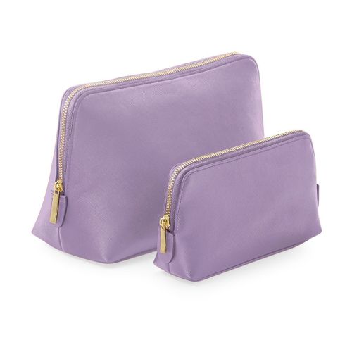 Trousse en similicuir taille L - BG751 - violet lilas