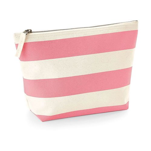 Trousse en coton - W684 - beige et rose