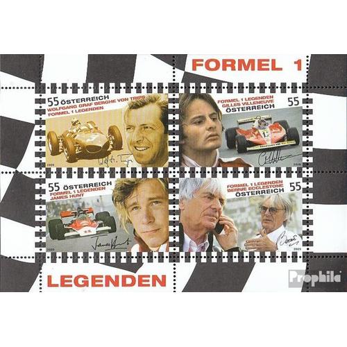 Autriche Bloc 51 (Complète Edition) Neuf Avec Gomme Originale 2009 Formule-1-Coureur
