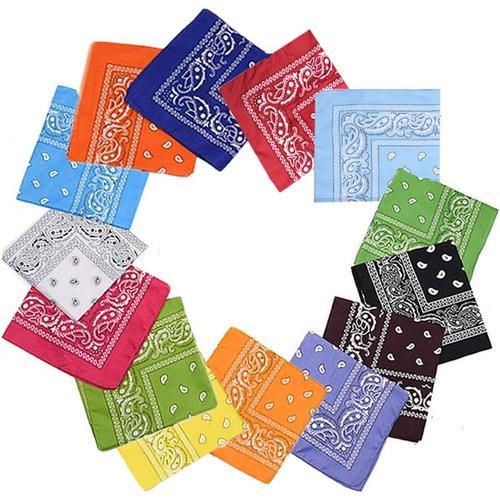 Lot De 14 Pièces Multifonctions Multicolores Couvre-Chef Bandana Cyclisme Bandeau À La Main Pour Adultes Et Enfants