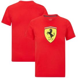 Scuderia Ferrari F1 Men's Puma Large Shield T-Shirt -Black/Red