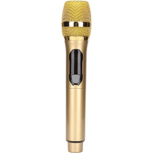 Micro karaoké Portable, Système de Microphone sans Fil avec Récepteur  Rechargeable, Microphone Dynamique Portable avec Affichage LED, pour  Chanter Le Discours de Mariage sur Scène (Or)