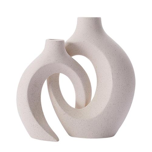 Ensemble de vase nordique de pot de fleur en céramique pour la décoration à la maison