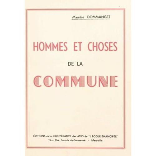 Hommes Et Choses De La Commune