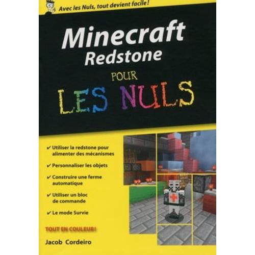 Minecraft Redstone Poche Pour Les Nuls