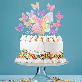 Decoration Gateau Anniversaire, Joyeux Anniversaire Cake Topper,Cake topper  gâteau d'anniversaire,Happy Birthday Cake Topper,pour Décorer Gâteau