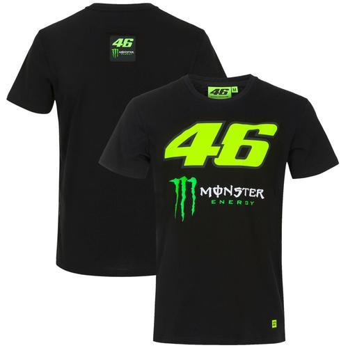 T-Shirt Vr46 Racing X Monster - Noir