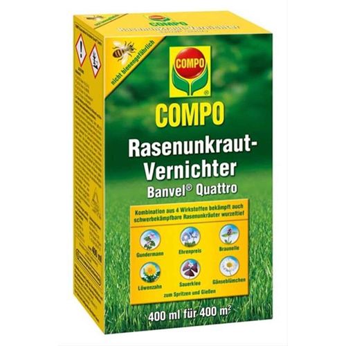 Désherbant Jardin Compo Gazon Herbicide Compo Mauvaise Herbe Pelouse Concentré 400ml