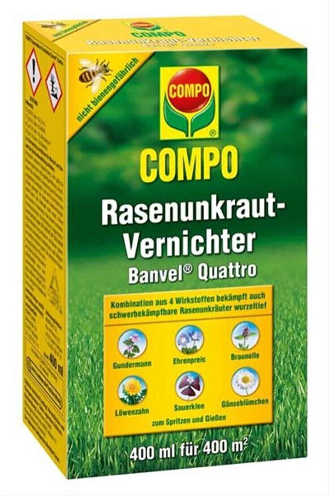 Désherbant Jardin Gazon Herbicide Compo Mauvaise Herbe Pelouse Concentré 400ml