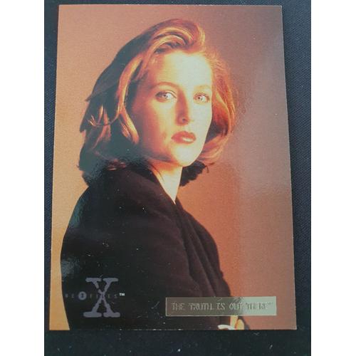 Carte X-Files Topps - Saison 3 -Profiles (04) - Scully - Poinçon The Truth Is Out There