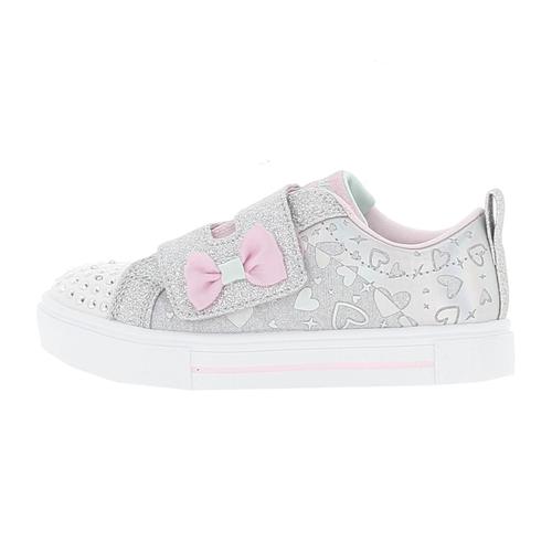 Chaussures Scratch Skechers Twinkle Sparks Heather Charmer Gris Clair