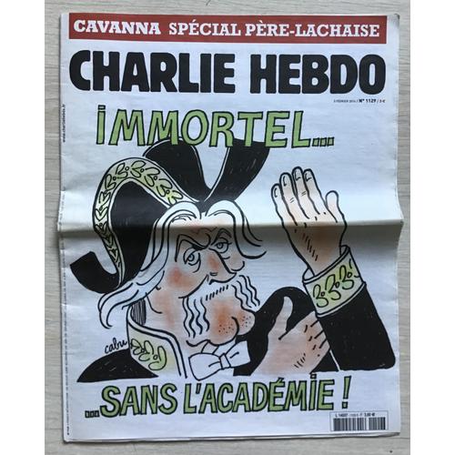 Charlie Hebdo N° 1129 Cavanna Immortel