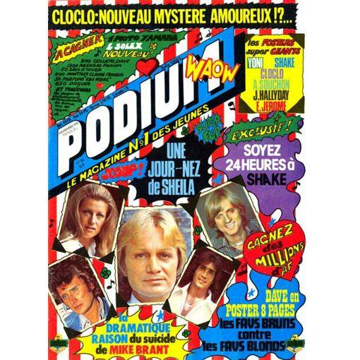 PODIUM 57 1976 CLOCLO/SHAKE/DANI LE LURON/JOELLE/SARDOU/MIKE BRANT