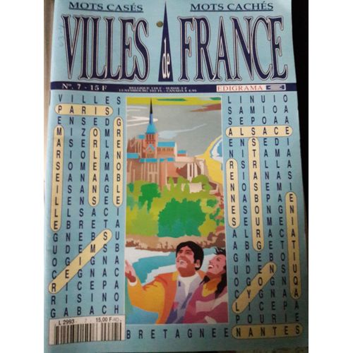 Mots Casés/ Mots Cachés - Villes De France