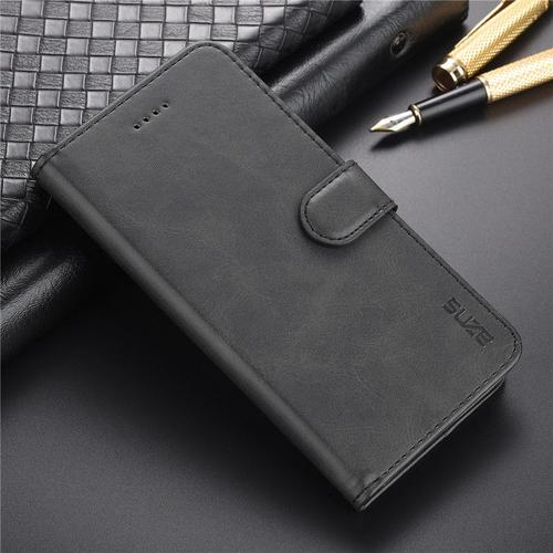 Etui Coque Pour Samsung S22ultra Flip Bracket Étui En Cuir Givré Étui Anti-Chute Tout Compris Étui Pour Téléphone Portable D'affaires, [Noir] Série Aishang