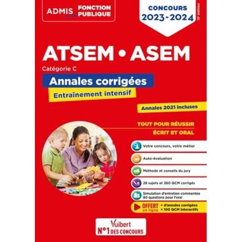 Concours Atsem Et Asem - Catégorie C - Annales Corrigées