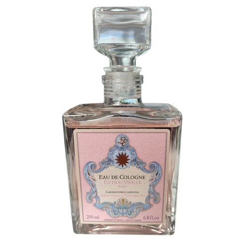 Eau De Cologne Extra-Vieille Rose 200ml,6,8 Fl Oz Laboratoires Cadentia Made In France 